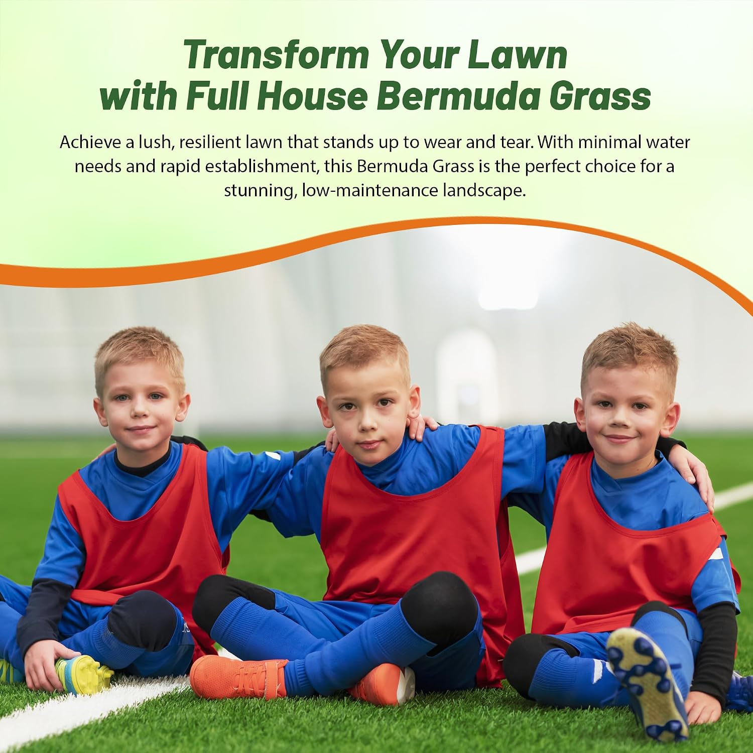 Outsidepride Full House Bermuda Grass Seed Mix - 2 lbs. Premium Warm Season Turf Blend of Traffic & Drought-Tolerant Monaco & Hollywood Bermuda
