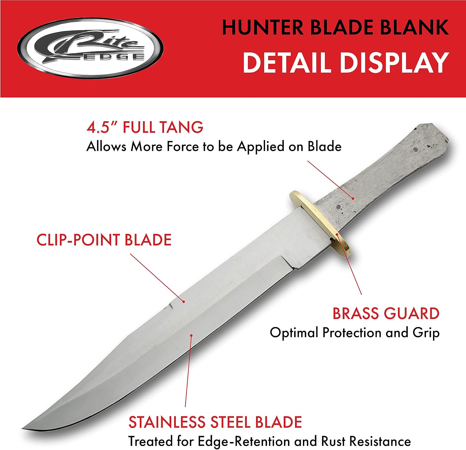 SZCO Supplies Hunter Blade Knife, 15-Inch, silver, BL-7717
