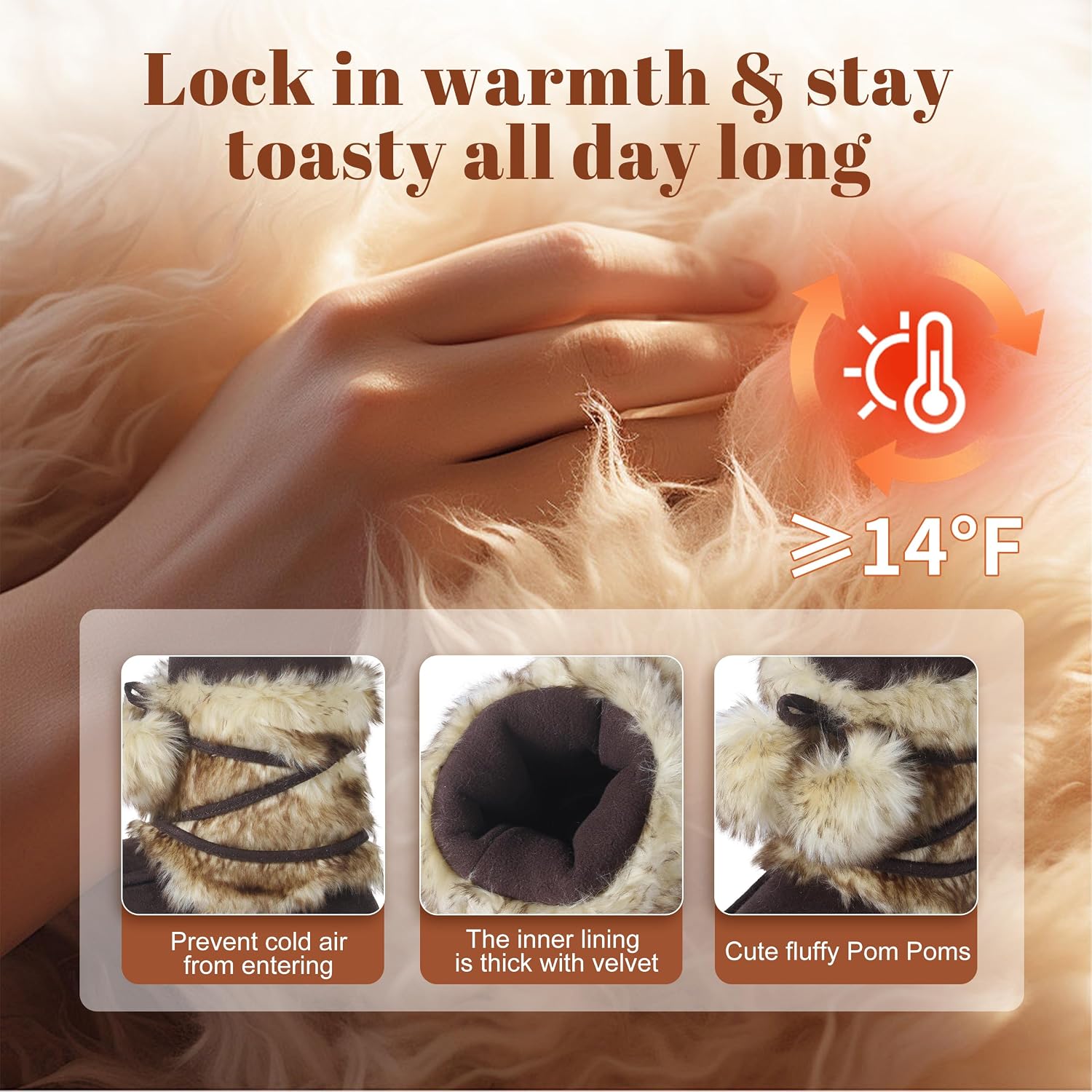 Home Slipper Women's Soft Fleece Plush Warm Indoor House Slipper Boots Shoes