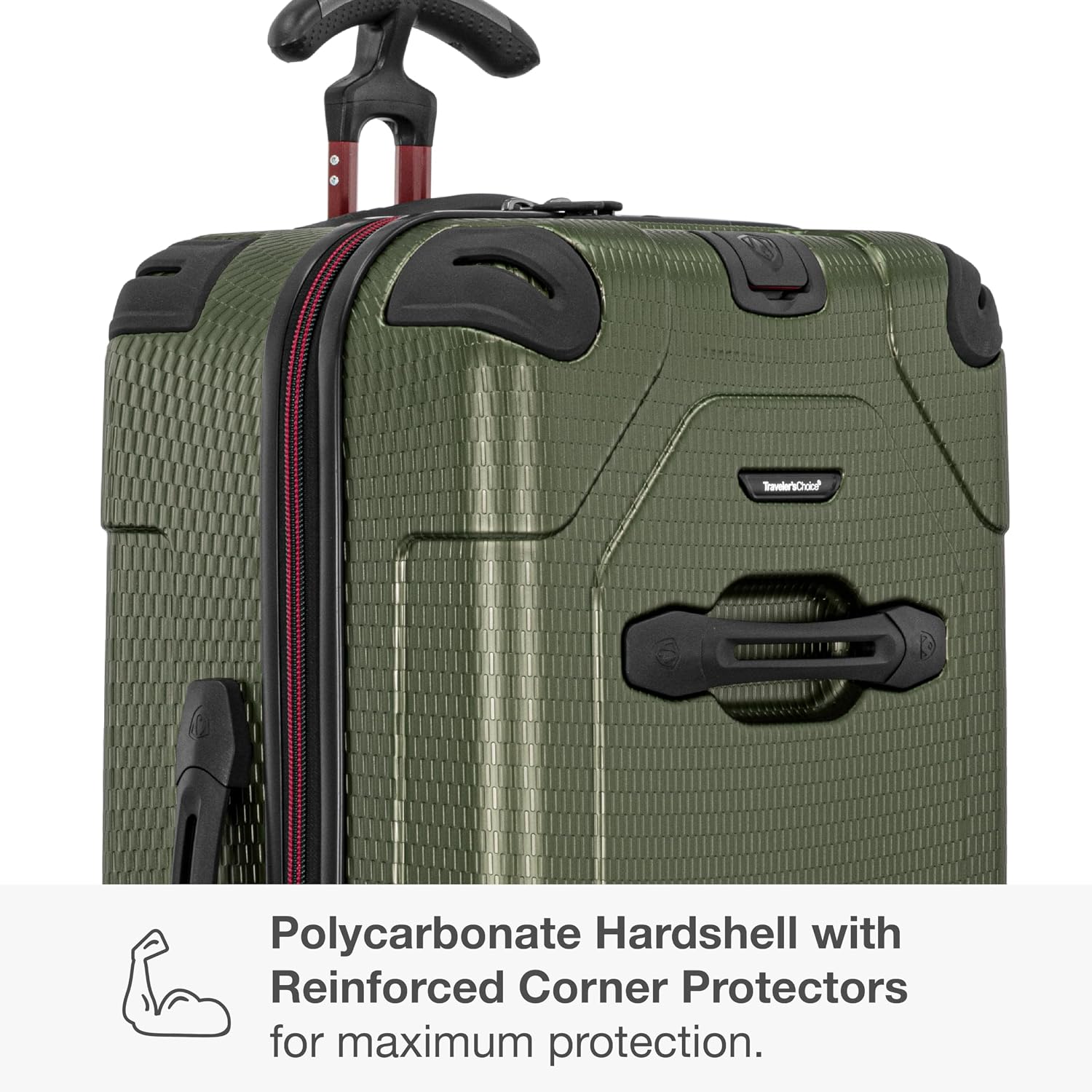 Traveler's Choice Maxporter II Polycarbonate Hardside Trunk with Spinner Wheels, Navy, 31-Inch Large Trunk