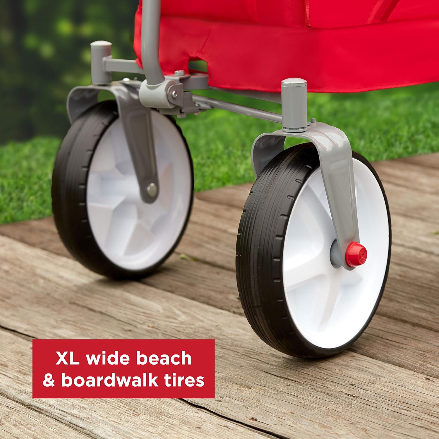 Radio Flyer Beach & Boardwalk 3-in-1 EZ Fold Wagon, for Kids 1.5+, UV Shade