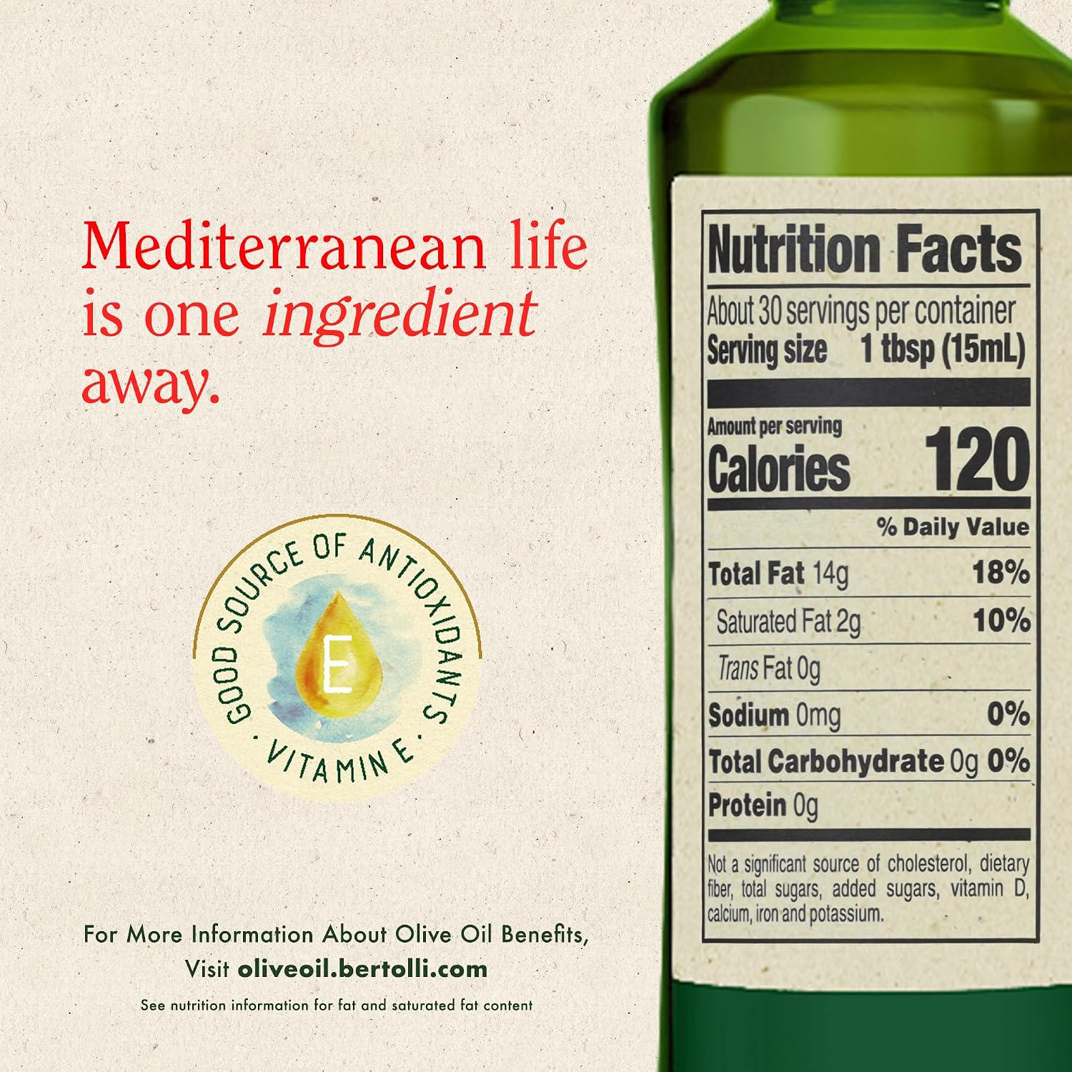 Bertolli Extra Virgin Olive Oil, Rich Taste, First Cold Pressed, 16.9 fl oz
