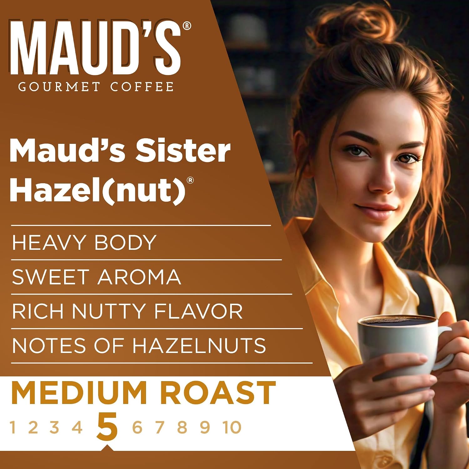 Maud’s Decaf Dark Roast Coffee Pods, 100ct | Decaffeinated Coffee in Single Serve Pods – Compatible with Keurig Coffee Makers