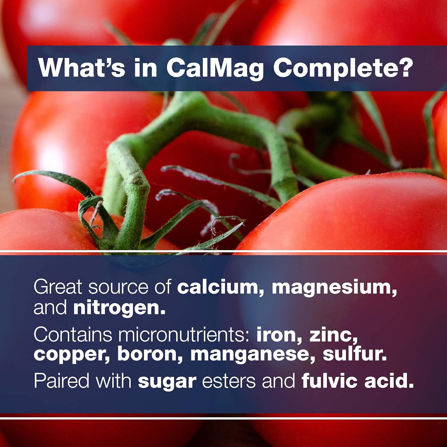 Cal-Mag Complete – Calcium Magnesium Supplement for Plants, 32 oz | Micronutrient Blend Helps Correct Deficiencies, Soil & Hydroponics, For Tomatoes & Peppers, Helps Combat Blossom End Rot