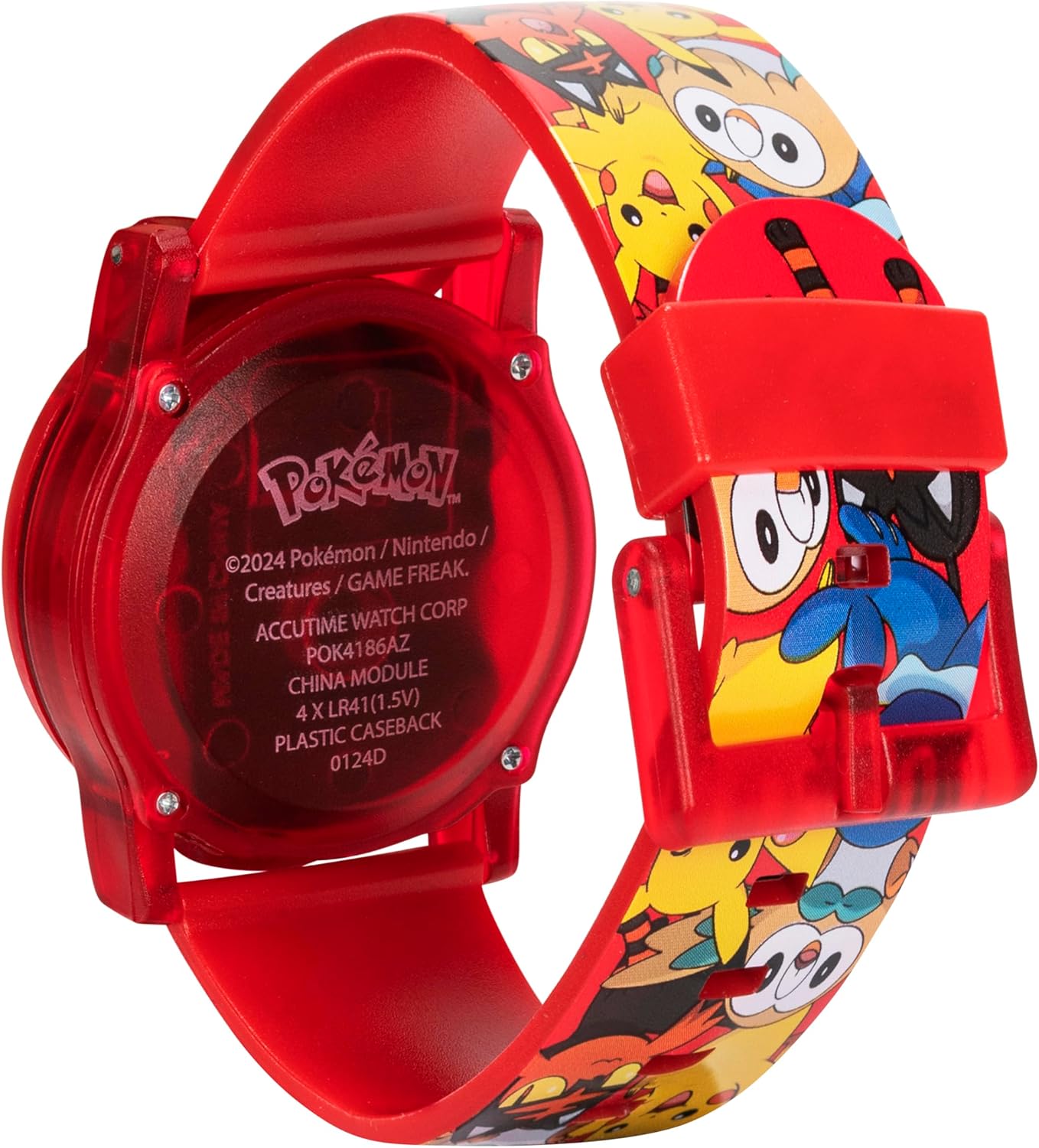 Accutime Kids Pokemon Digital LCD Quartz Watch for Boys, Girls, and Adults All Ages