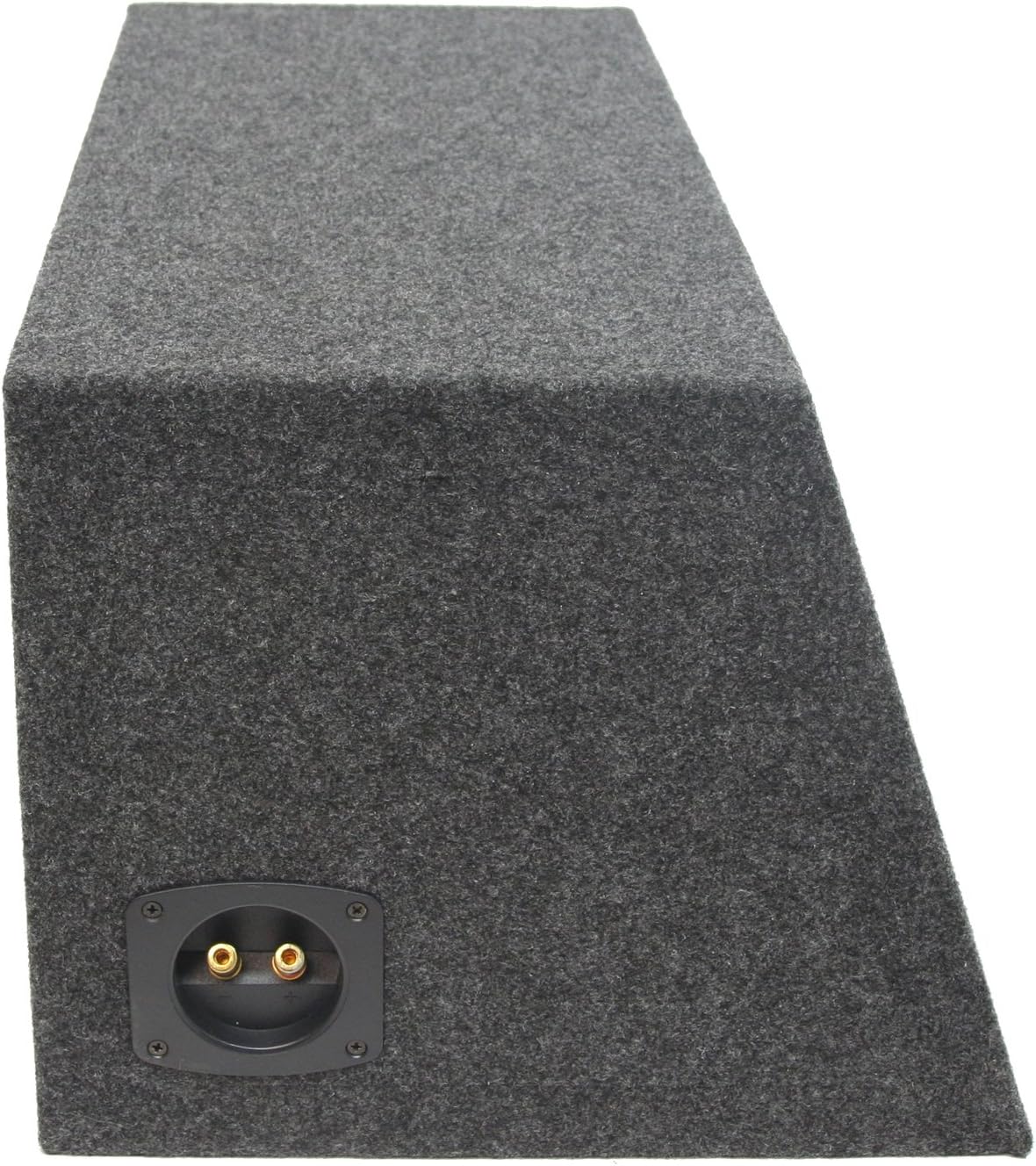 American Sound Connection Car Audio Single 15" Sealed Subwoofer Salnted Hatchback Stereo Sub Box Enclosure