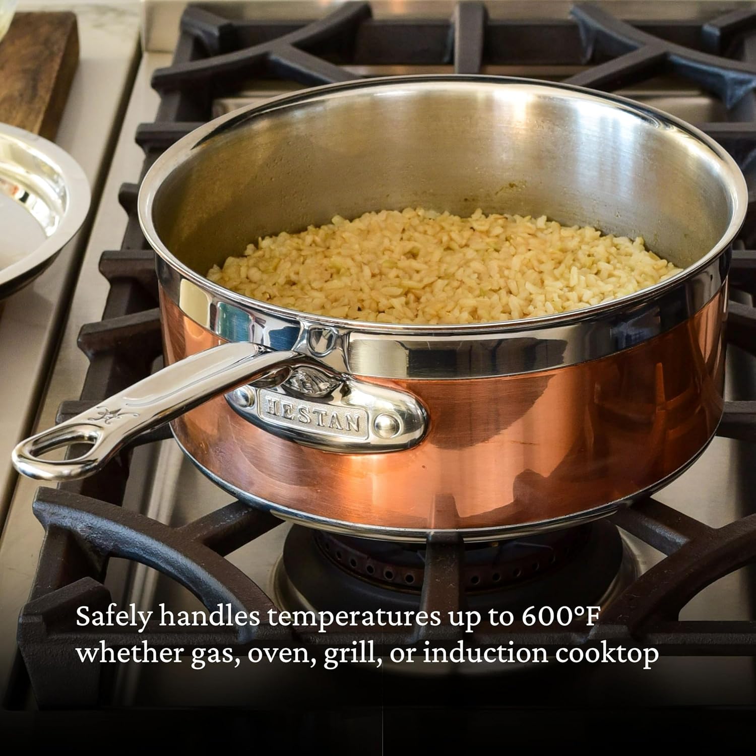 Hestan - CopperBond Collection - 100% Pure Copper Frying Pan, Induction Cooktop Compatible, 8.5-Inch