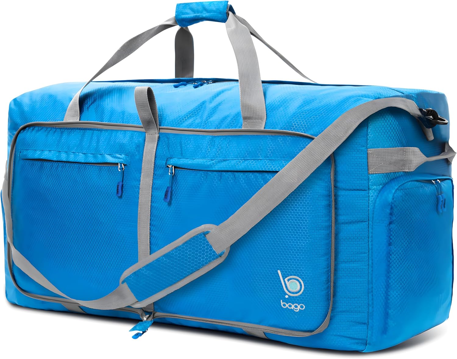 Bago Large Duffle Bag for Travel Women & Men. Durable Lightweight Foldable Travel Duffel Bags For Traveling Women. 80L Duffle Bags For Overnight Bag With Shoe Compartment Collapsible Weekender duffel