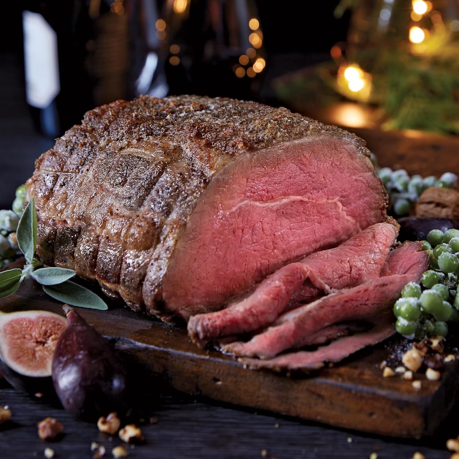 Deliciously seasoned traditional savory prime rib roast, 5.5-6 lbs - tender and flavorful beef cut from Midwestern corn-fed cattle - perfect for every celebration from Kansas City Steak Company.