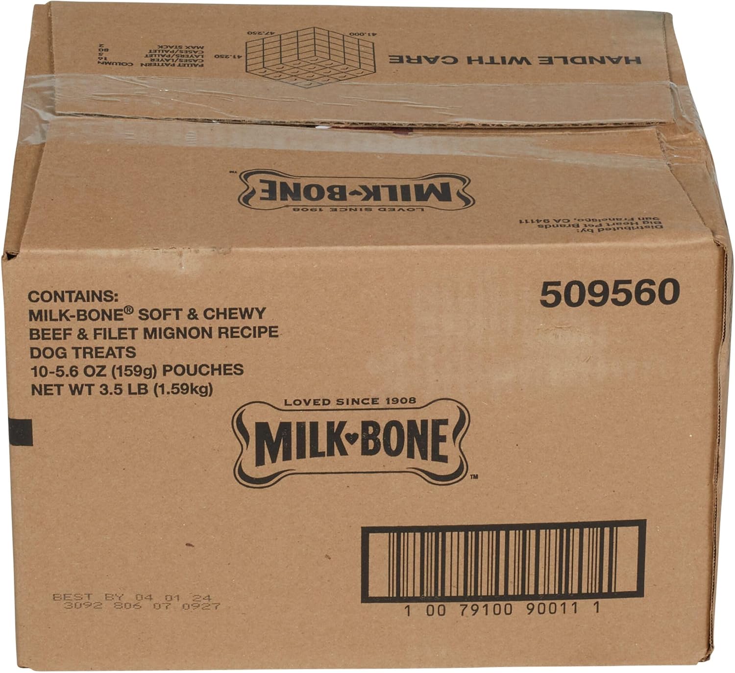 Milk-Bone Soft & Chewy Dog Training Treats, 25 oz Canister | Made with real chicken breast, soft dog treats for training and rewarding, 18% protein, fortified with vitamins and minerals