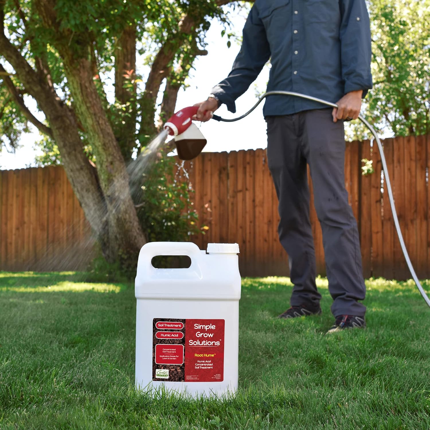Raw Organic Soil Conditioner- Root Hume- Simple Grow Solutions- Natural Plant & Lawn Treatment- Nutrient Food Enhancer- Concentrated Liquid Humic - Grass, Tomatoes, Citrus, Flowers, Vegetables