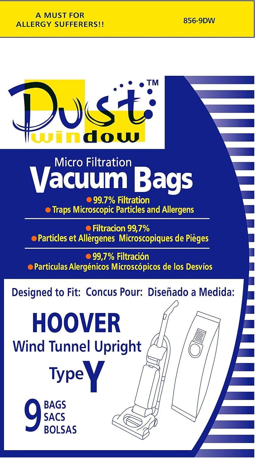 EnviroCare Replacement Micro Filtration Vacuum Bags Made to Fit Hoover Windtunnel Upright Type Y 9 Bags