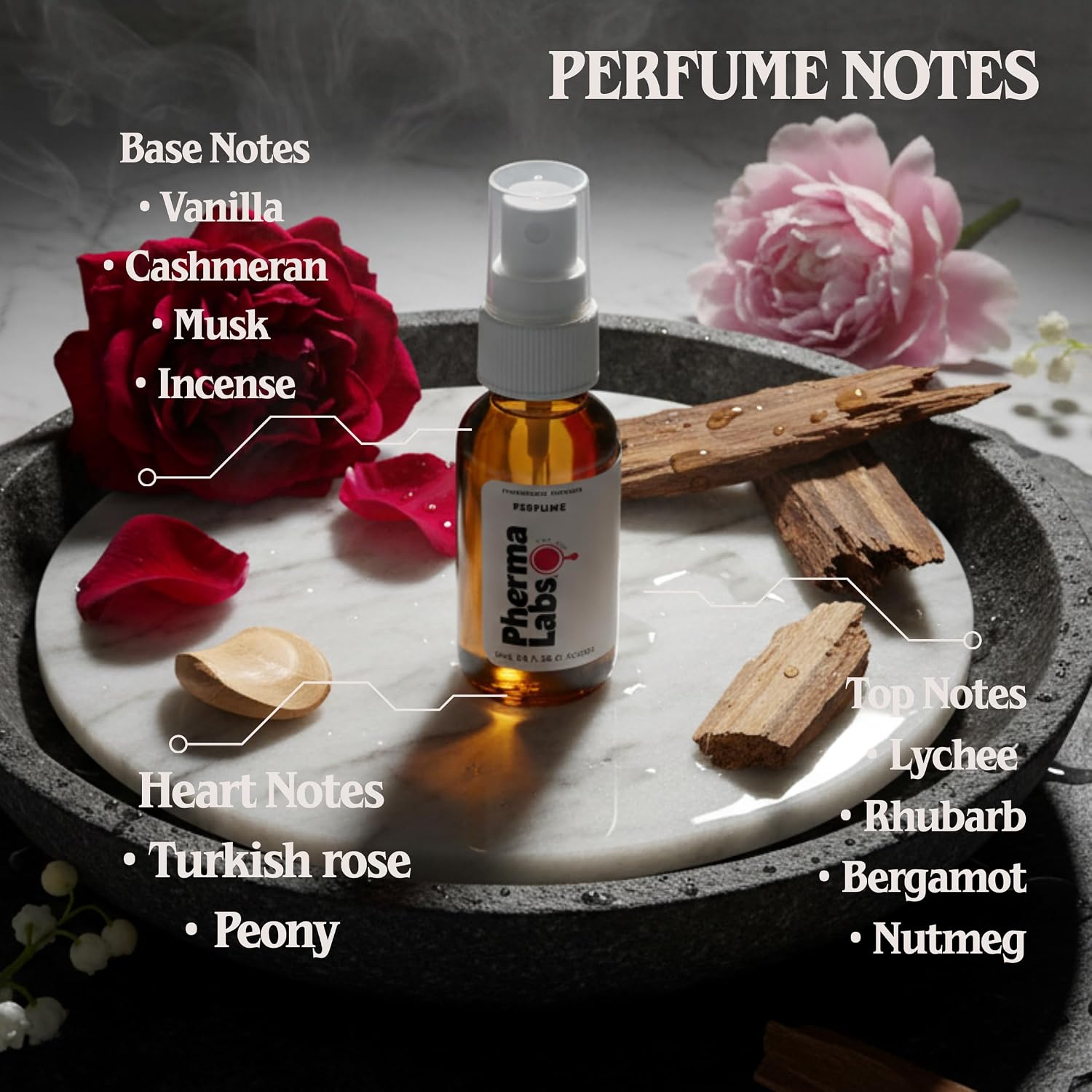 Pheromone Perfume for Women – Rose Peony Musk Fragrance | Long-Lasting Feminine Scent | Confidence Boosting Perfume Spray | 30 mL Perfume con