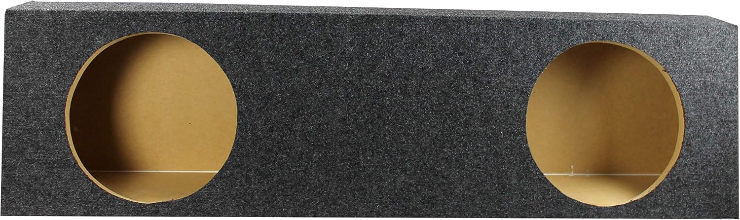 Q Power QBomb Single 12 Inch Vented Subwoofer Sub Box with Black Bedliner Spray