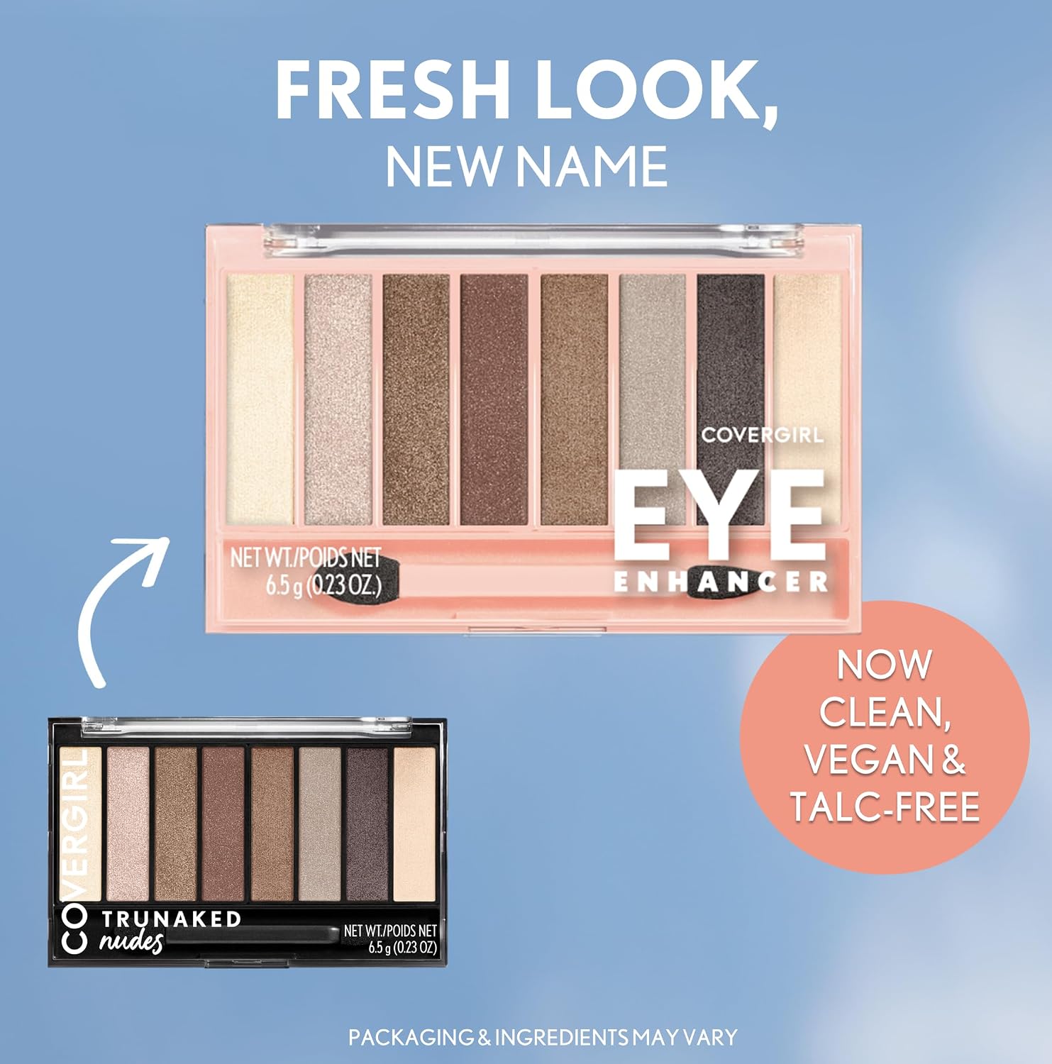 COVERGIRL - Eye Enhancers 1-Kit Eyeshadow, silky, sheer formula, double ended applicator, 100% Cruelty-free