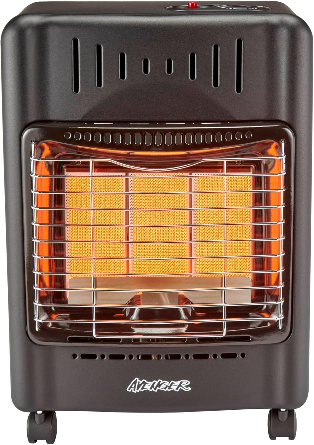 Avenger Portable Outdoor Propane Cabinet Heater – 18,000 BTU Radiant Gas Heater with Tip-Over & ODS Safety Shut-Off - Model # 22BF-A00