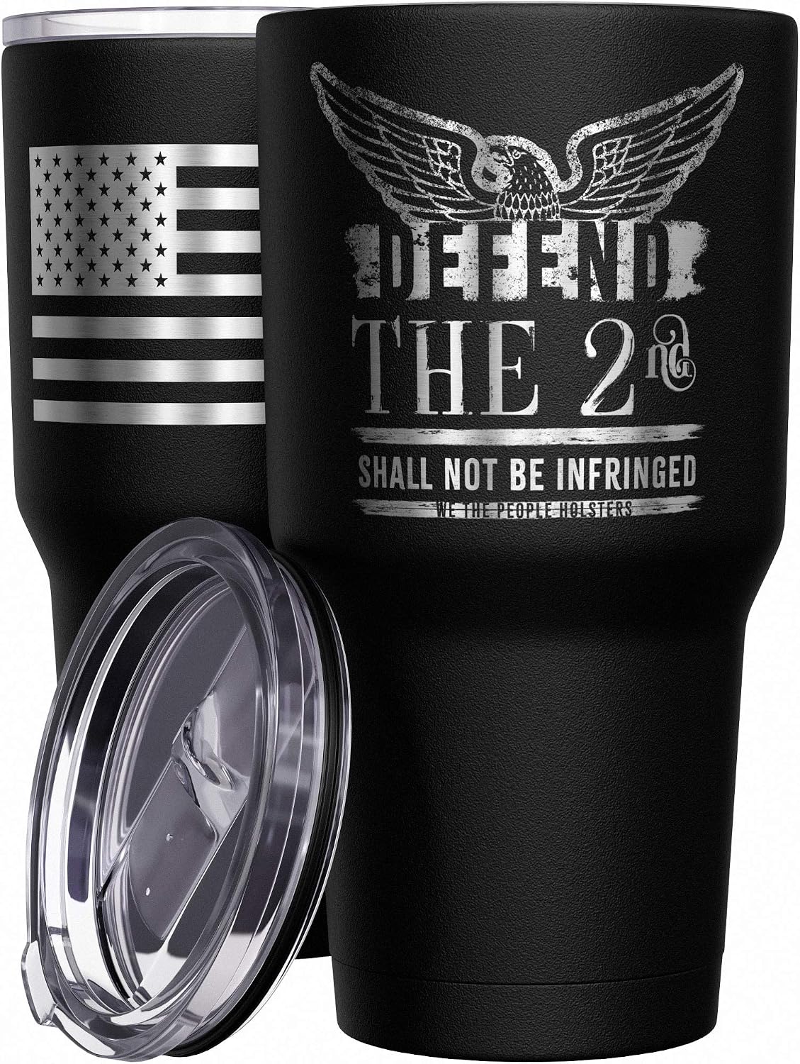 We The People Holsters - 1776 Betsy Ross Flag - Betsy Ross Mug - American Flag Coffee Travel Mug - American Flag Tumbler - Double Insulated Tumbler - 30 oz