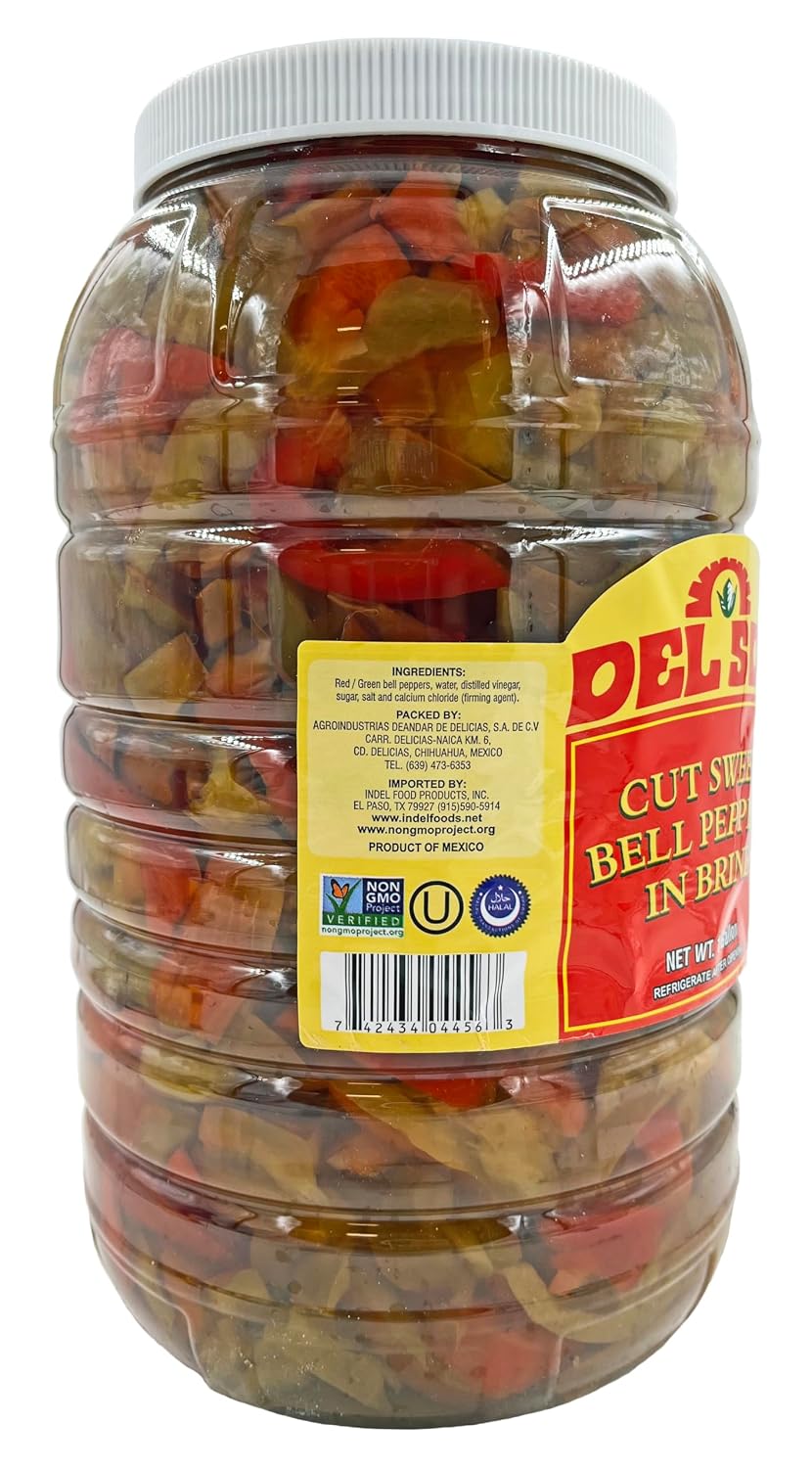 Del Sol Cut Sweet Bell Peppers in Brine (1 Gallon)