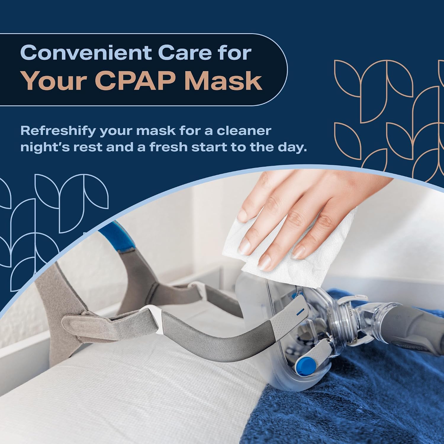 CPAP Mask Wipes (320 Count) + 8 Travel - Premium Large and Moist Cleaning Wipes for Mask | Cleaner, Unscented, CPAP Cleaning Supplies