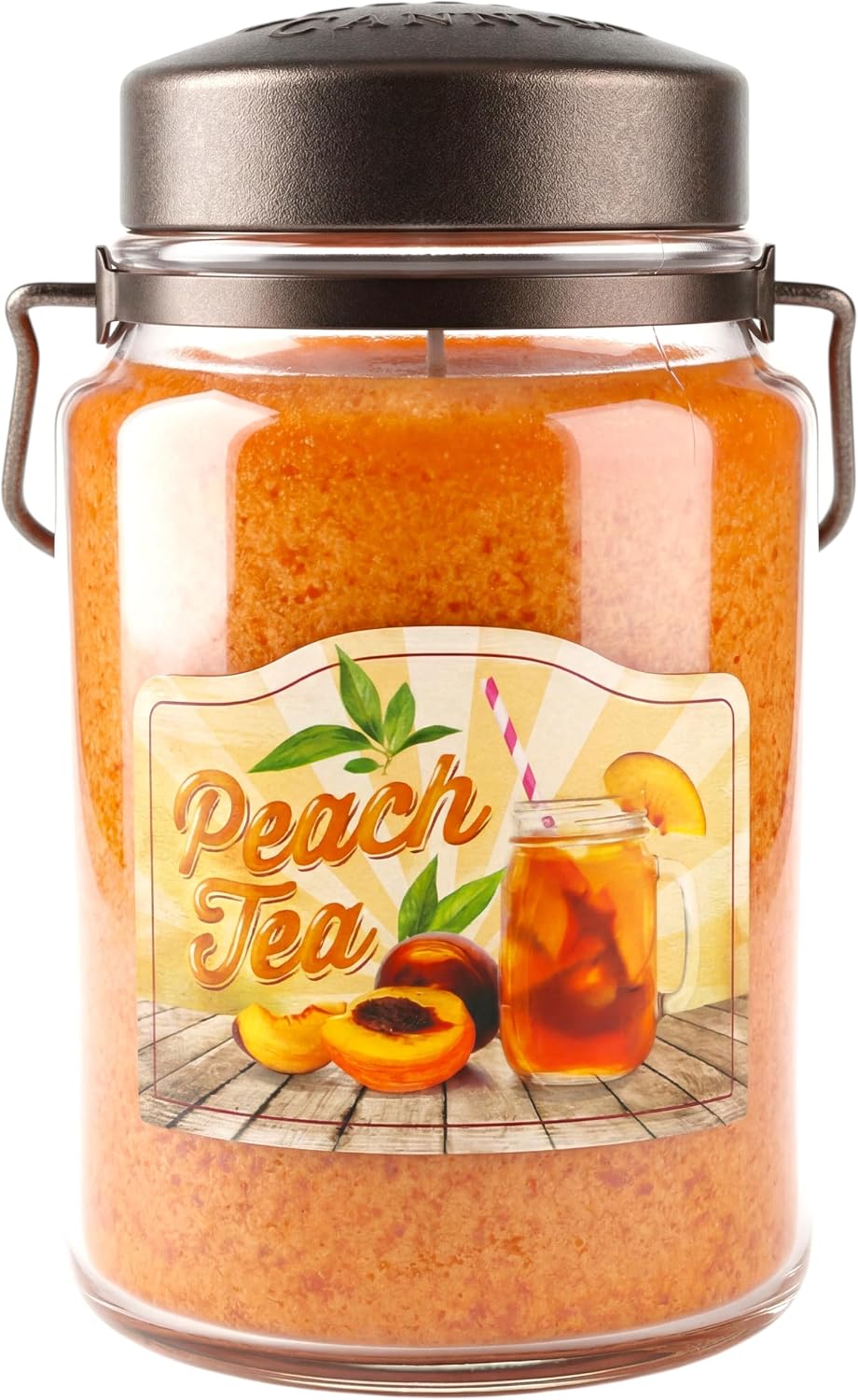 McCall’s Candles | Hot Buttered Rum | 26 oz Scented Candle | USA-Poured | Vintage Rustic Jar with Carrying Handle | Warm Buttery Spiced Rum Fragrance