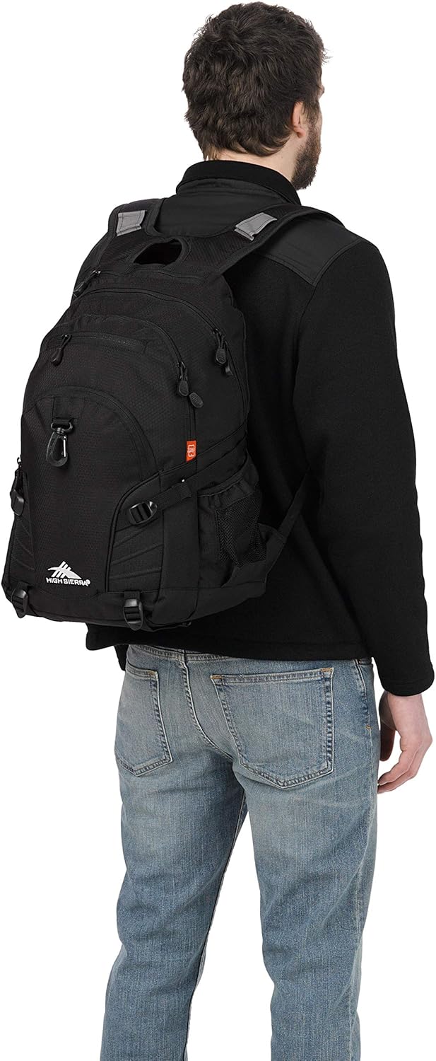 High Sierra Loop Backpack, Travel, or Work Bookbag with tablet sleeve, One Size, Urban Camo