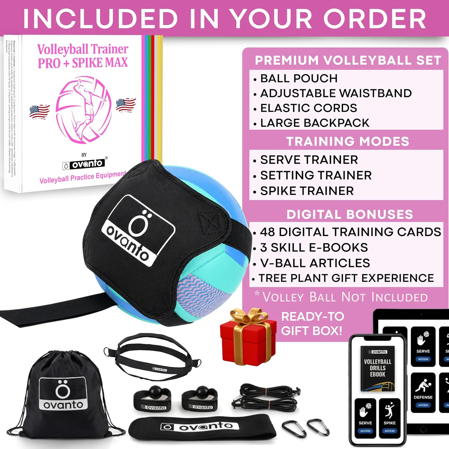 OVANTO Volleyball Training Equipment Kit
