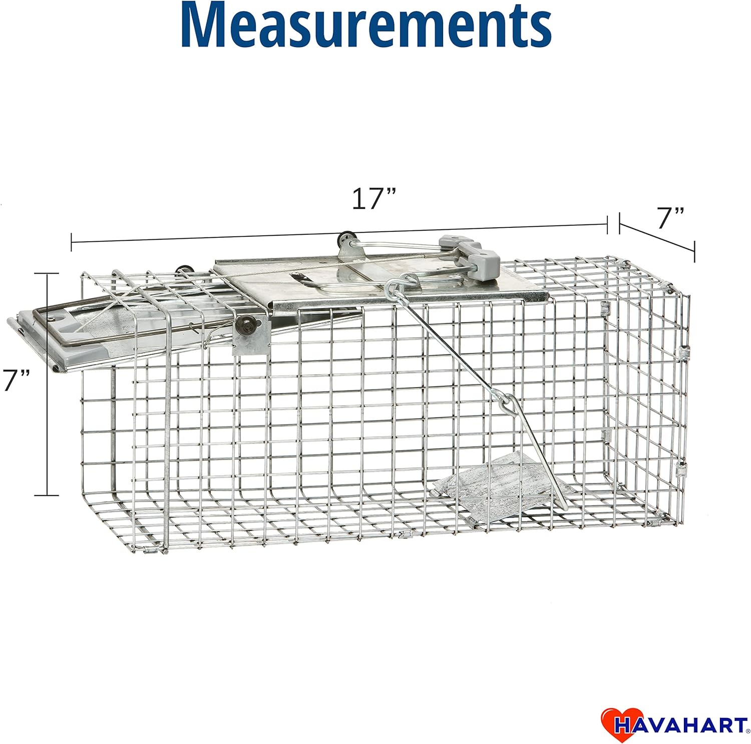 Havahart Easy-Set Catch and Release Small 1-Door Humane Live Animal Trap for Squirrels, Rabbits, Skunks, and Other Small Animals - 1083