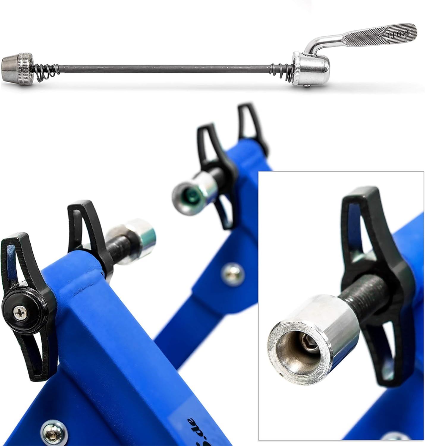 RelaxdaysRelaxdays Indoor Bicycle 7 Resistance Turbo Trainer -