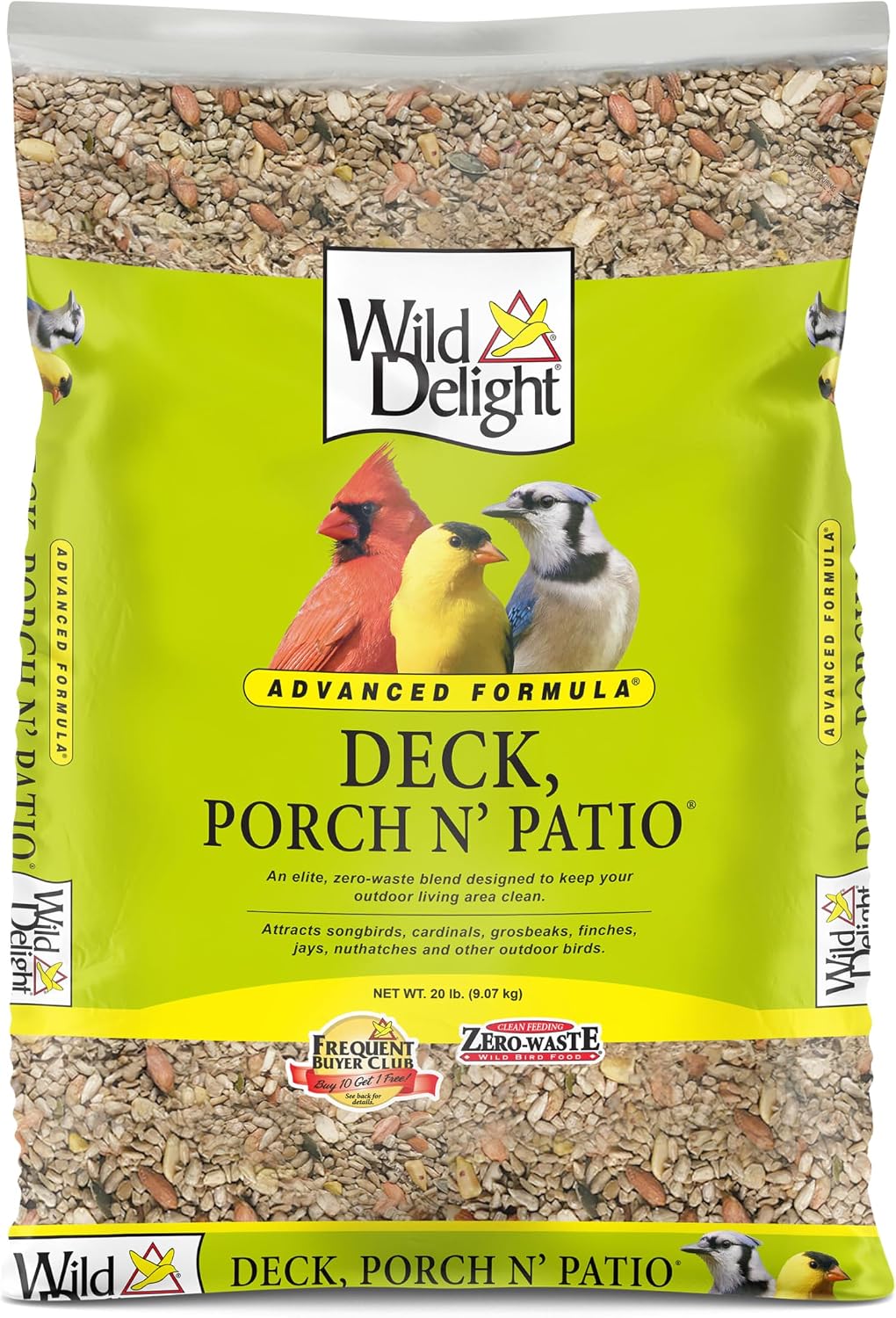 Wild Delight Deck, Porch N' Patio No Waste Bird Food, 5 lb, (374050)