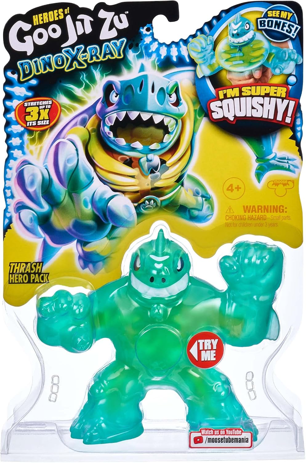 Heroes of Goo Jit Zu Dino X-Ray, Action Figure - Thrash The Shark, Multicolor (41186)