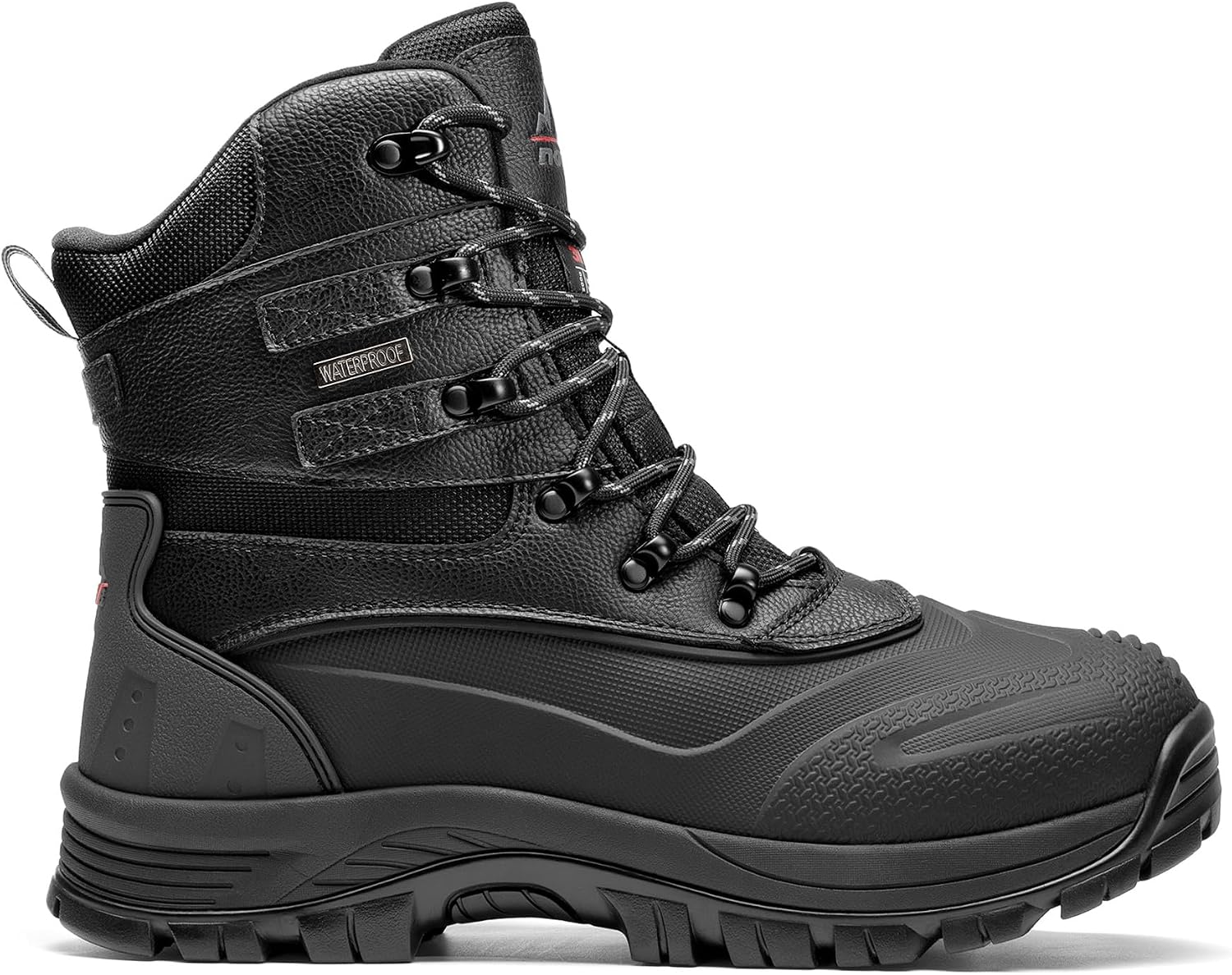 NORTIV 8 Men's Insulated Waterproof Winter Snow Boots | Sealed Build Keeps Feet Dry; Rubber Outsole Boosts Grip; Stable Fit Adds Support; Ideal for Hiking, Daily Wear BRIGADE