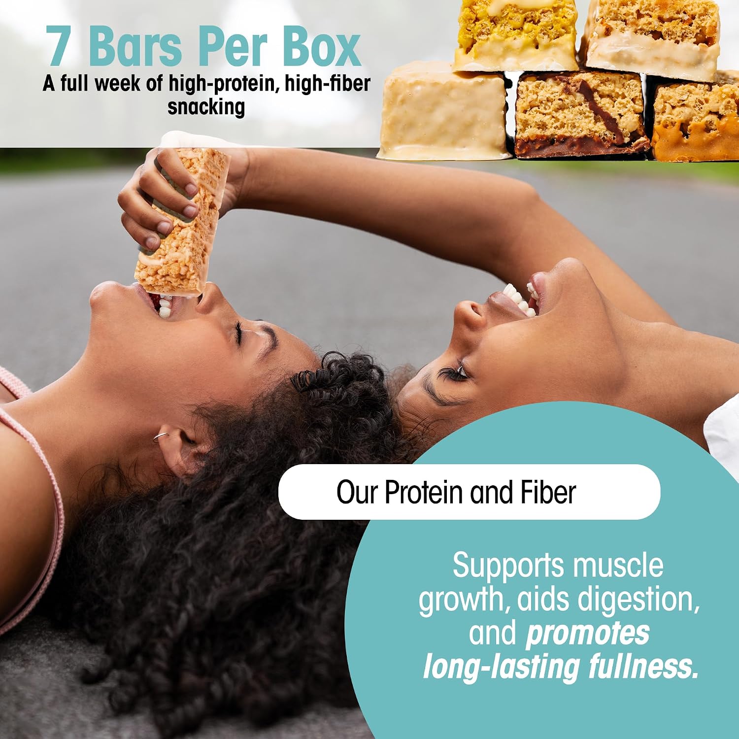 Wonderslim High Fiber Protein Bars, Low Calorie Snack – Fluffy Nutter, 7ct | 15g Protein, 7g Fiber – Gluten-Free, Low Sugar, Protein Snack Bars for Hunger & Craving Control, Weight Management Support