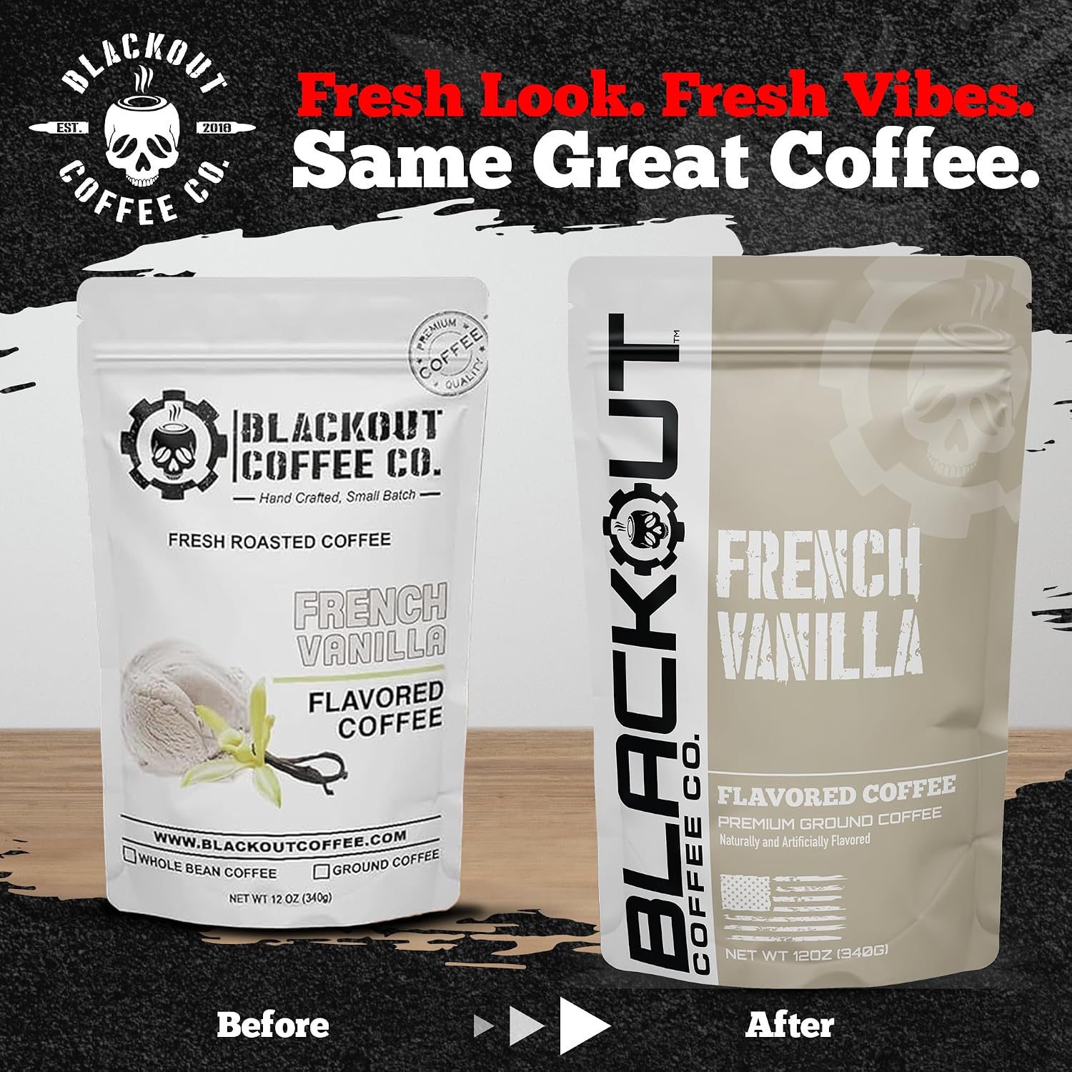 Blackout Coffee Blueberry Crumble Ground Coffee, Medium Roast, 12 oz