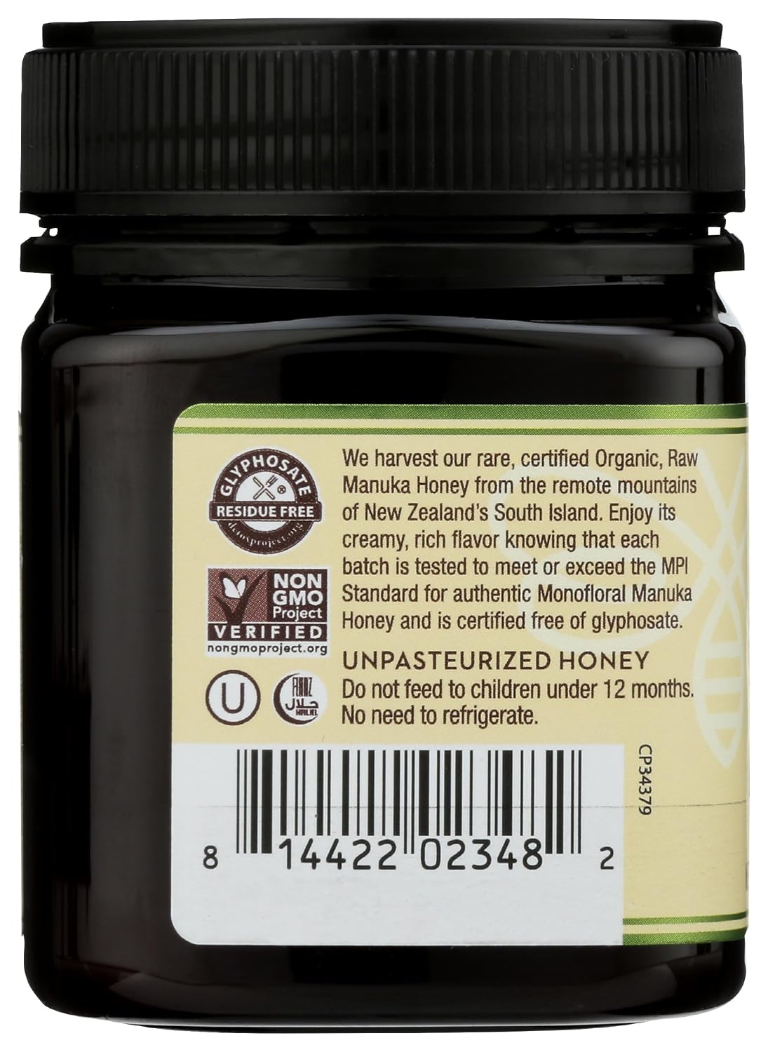 Wedderspoon Raw Manuka Honey 150+ MGO, 17.6 Oz, Unpasteurized New Zealand Honey, Non-GMO, BPA-Free Jar, Superfood & Natural Wellness Support | Unpasteurized New Zealand Honey, Non-GMO, BPA-Free Jar, Superfood & Natural Wellness Support