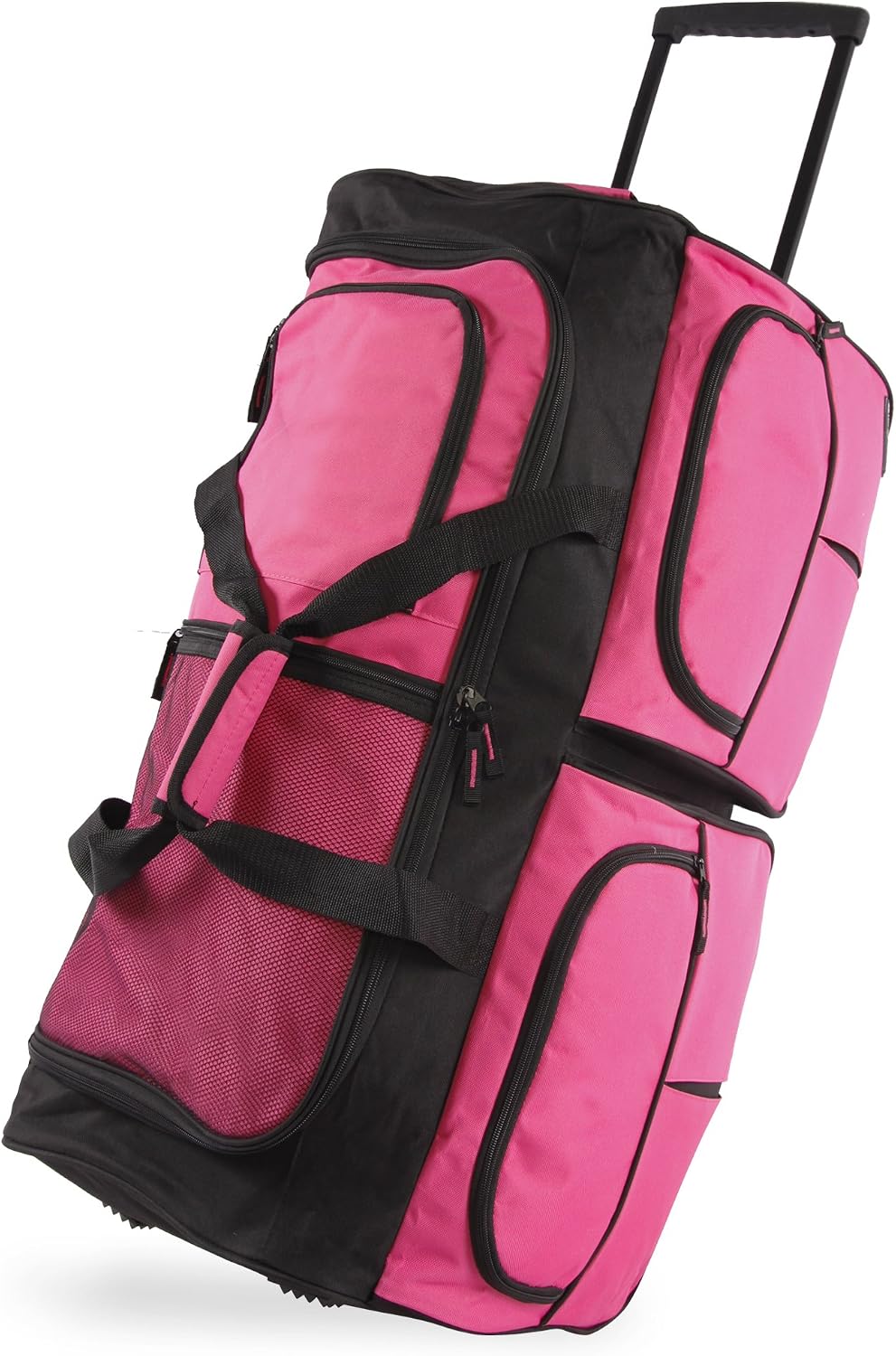 Pacific Coast Unisex 30" Large Rolling Duffel Bag, Red, One Size