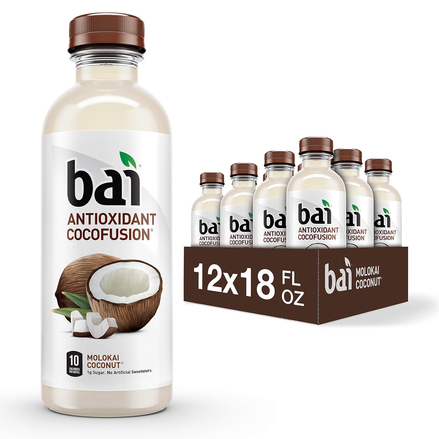 Bai Flavored Water, Kula Watermelon, Antioxidant Infused Drinks, 18 Fluid Ounce Bottle (Pack of 12)