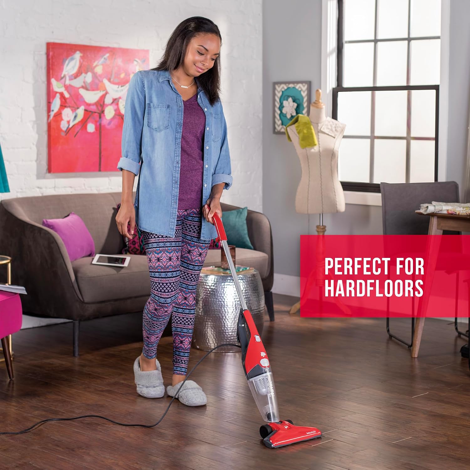 Hoover Dirt Devil Simplistik Plus 3-in-1 Vacuum, Lightweight | Bagless, Ideal for Dorms, Apartments and Other Small Spaces
