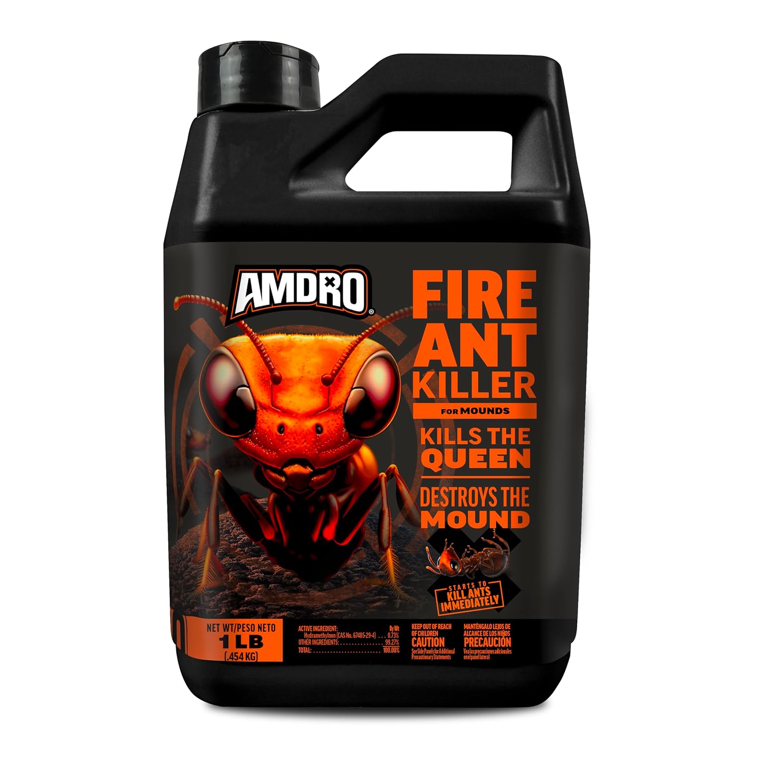 Amdro Fire Ant Killer for Mounds, 1 Lb | Dual-action fire ant killer granules, targets visible and hidden mounds, kills imported and native fire ants