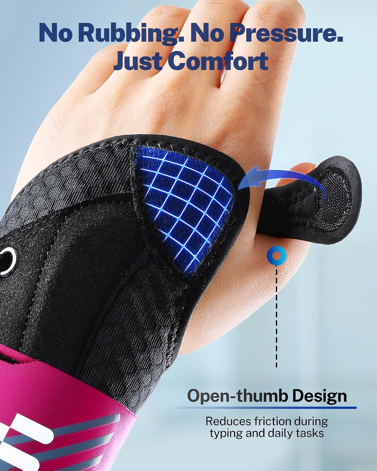 Quick Adjust Carpal Tunnel Wrist Brace, Open Thumb Opening for All-Day Wear | Removable Support Splints, Breathable Fabric, Daytime Typing & Night Support, Adjustable Wrist Support, Carpal Tunnel Relief