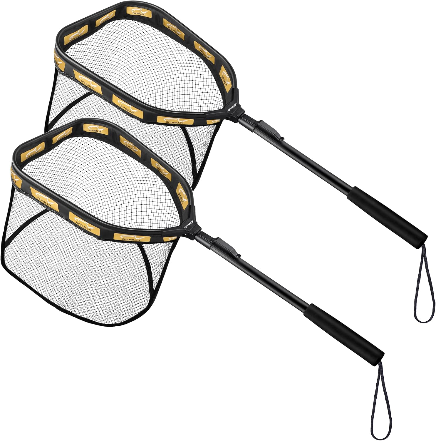 PLUSINNO Floating Fishing Net for Steelhead, Salmon, Fly, Kayak, Catfish, Bass, Trout Fishing