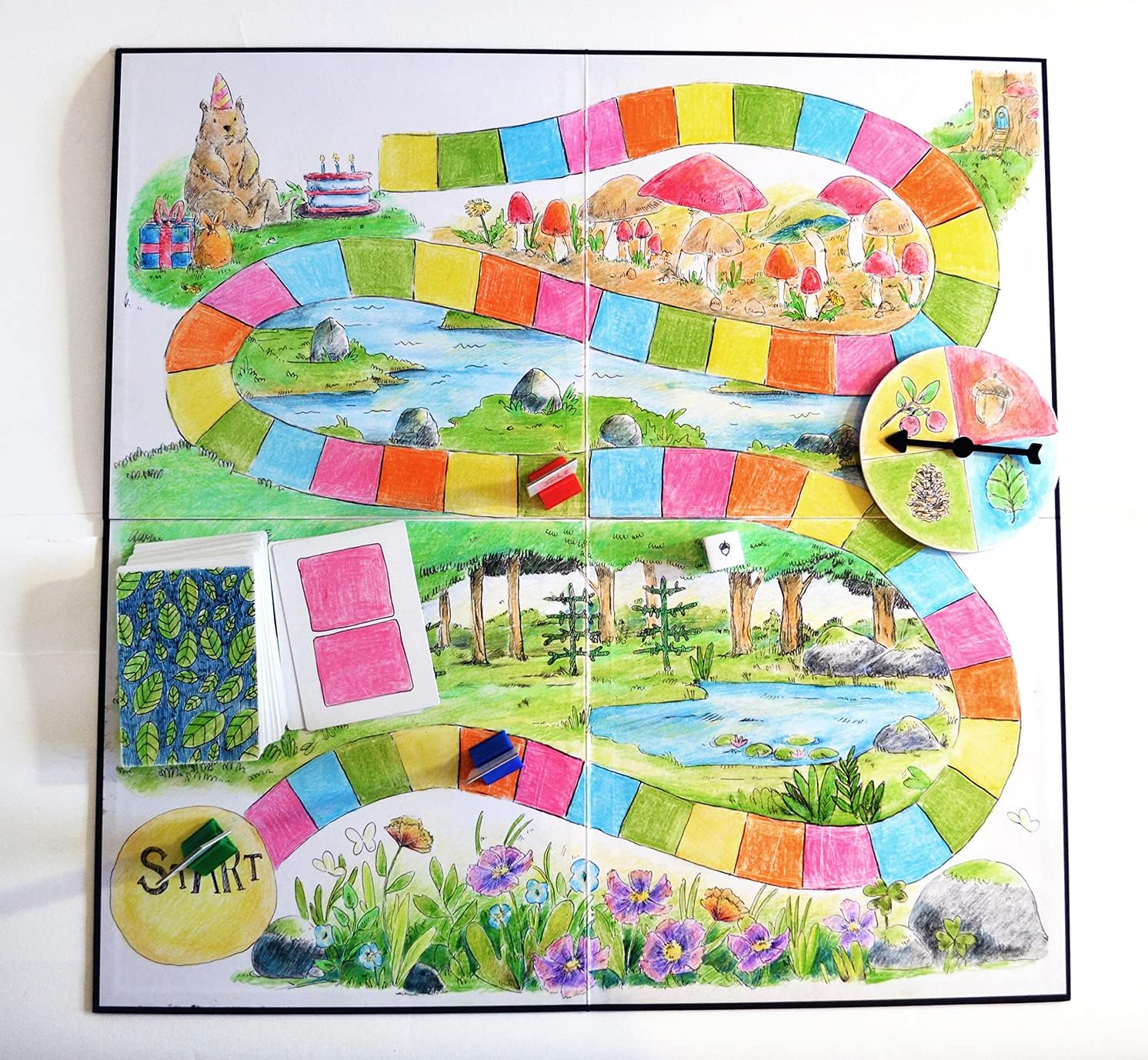 Create Your Own Opoly Board Game Kit with Blank Board & Game Pieces