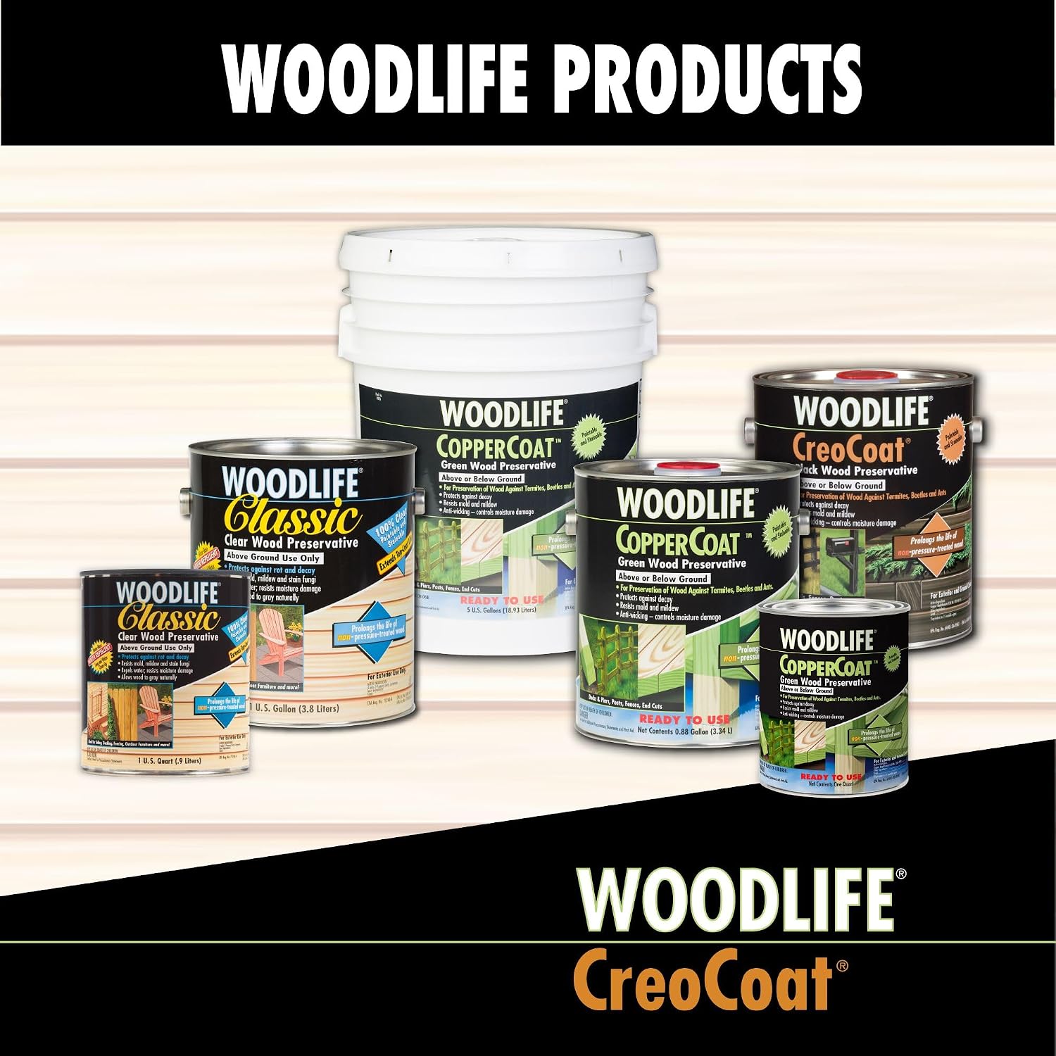 Rust-Oleum WOODLIFE 902 Wolman Classic Clear Wood Preservative-Above Ground, Quart, 0.95 Liters | Protects Against Rot & Decay, Above Ground Wood Protection, Clear Preservative Formula, Quart