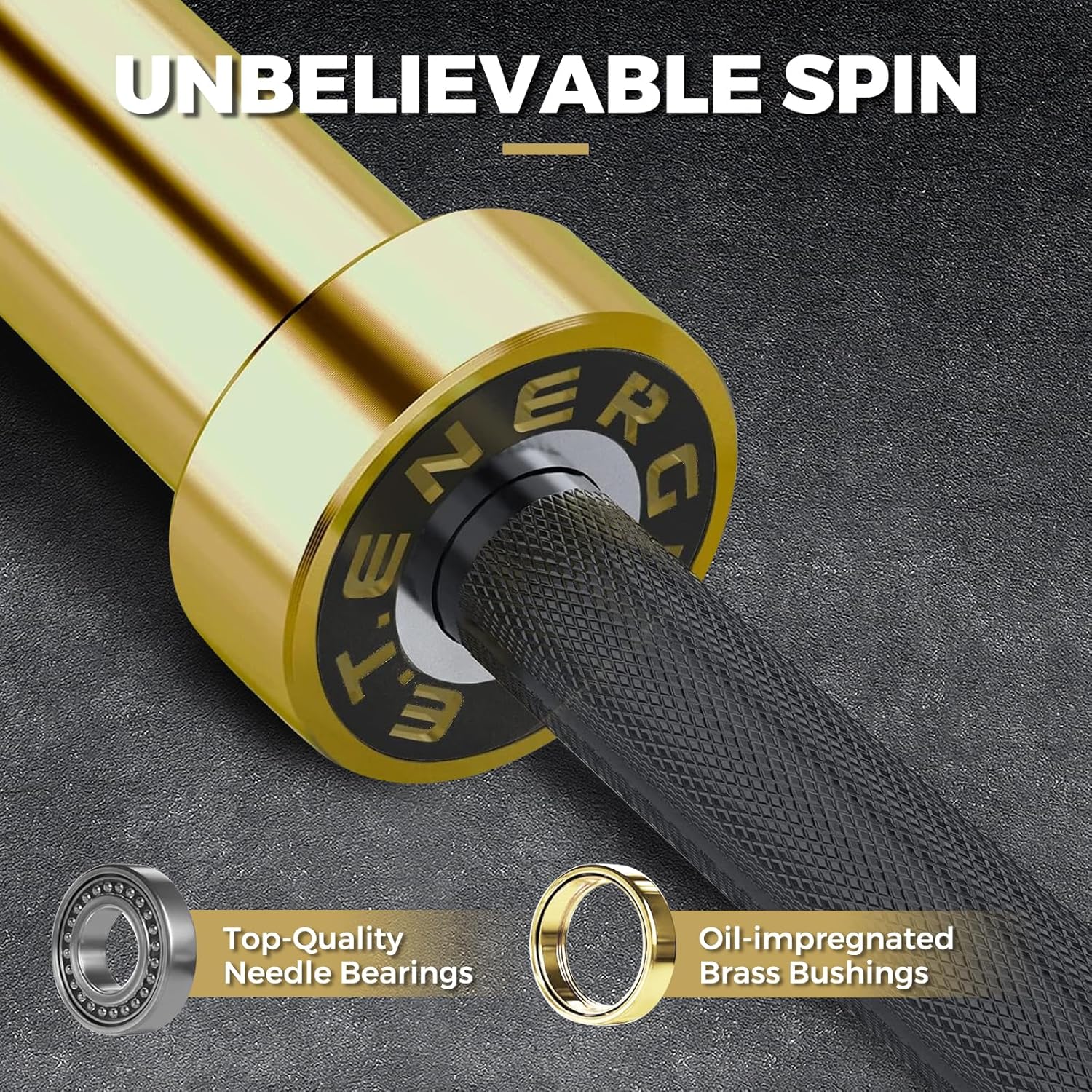 7FT Alloy Steel Olympic Barbell, 1500LB 45LB