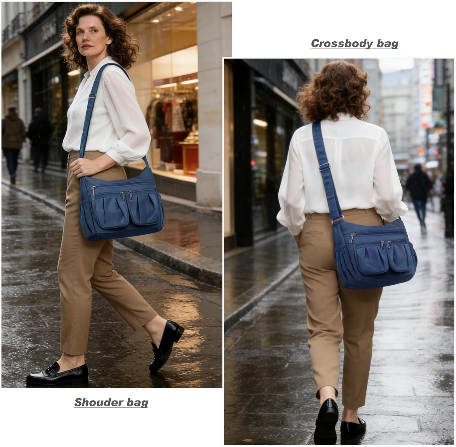 VOLGANIK ROCK Crossbody Purses for Women Shoulder Handbags Lightweight Waterproof Nylon Travel Bag Ladies Pocketbooks