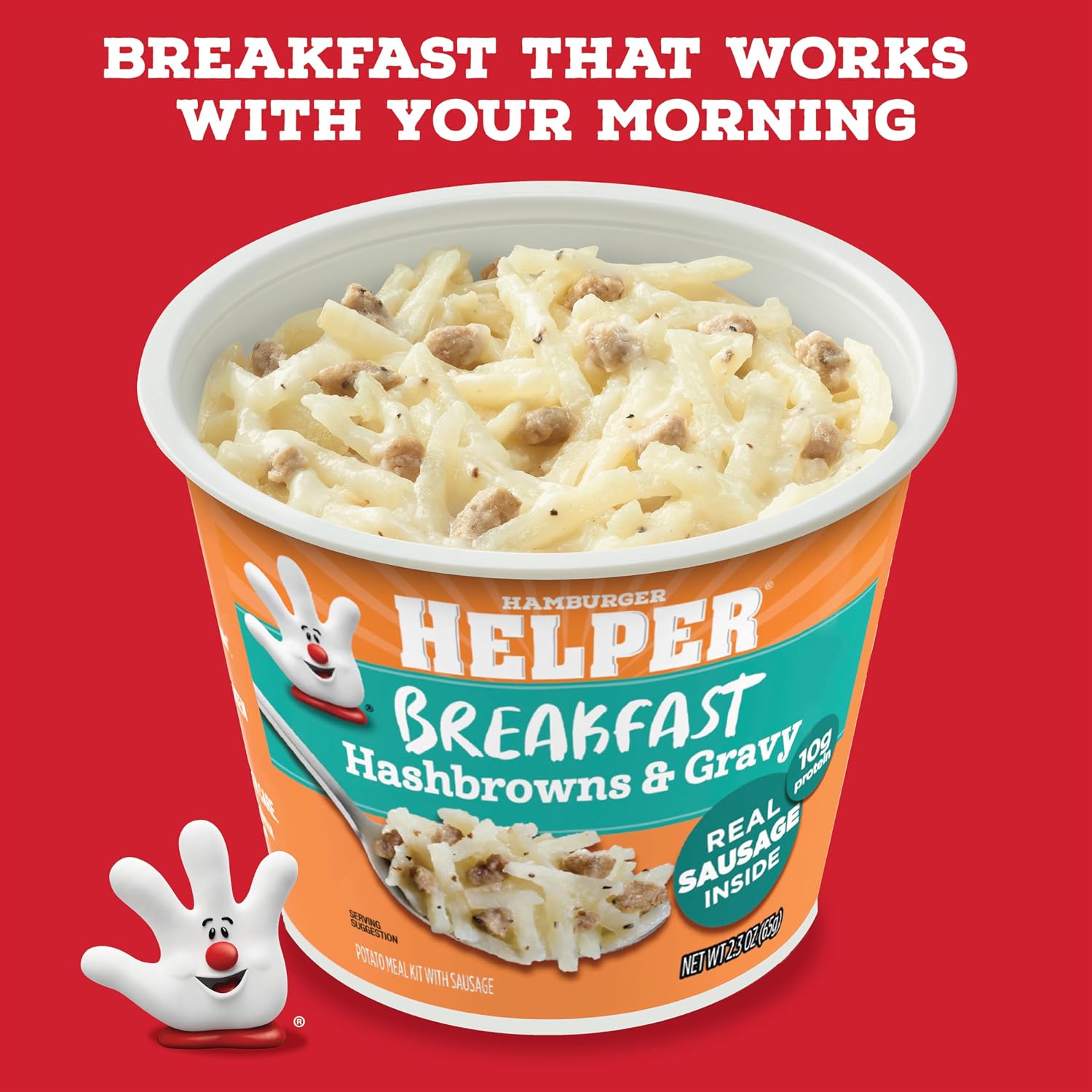 Hamburger Helper Beef Pasta Microwave Cup (2 oz - 6 Pack) No Artificial Flavors, Ready in 4 Minutes, Quick Meals for Midweek Dinners, Busy Evenings & Families On-the-Go