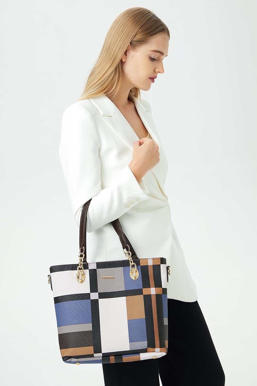 2E-youth Designer Purses and Handbags for Women Satchel Shoulder Bag Tote Top Handle Bag