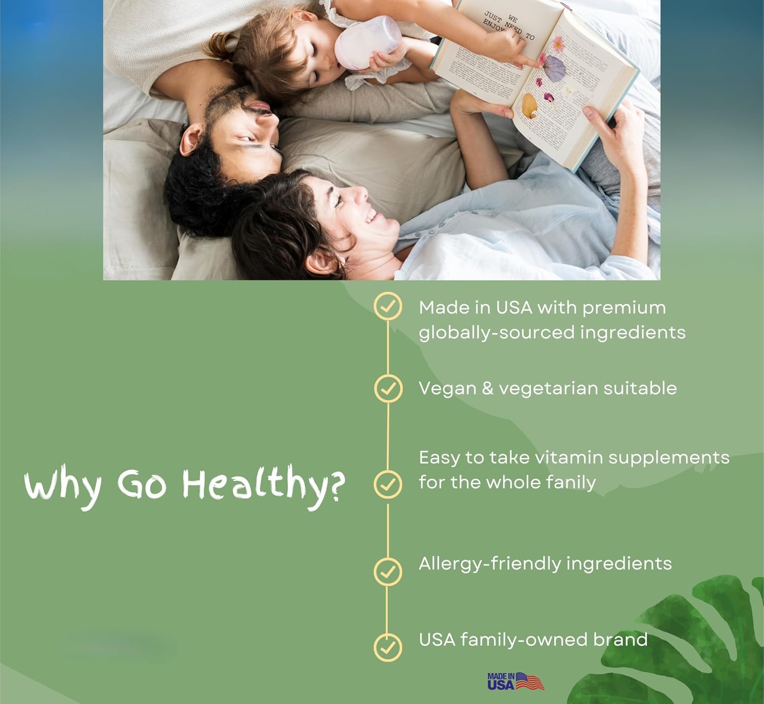 Go Healthy Liquid Multivitamin for Women, Men, Teens | Vegan Vitamin & Mineral Supplement | High Absorption | Premium Liquid Formula | Immune Support | Peach Mango Flavor | 32 Servings