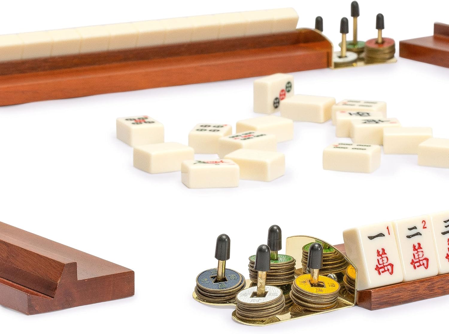 Yellow Mountain Imports Wooden Mahjong Racks