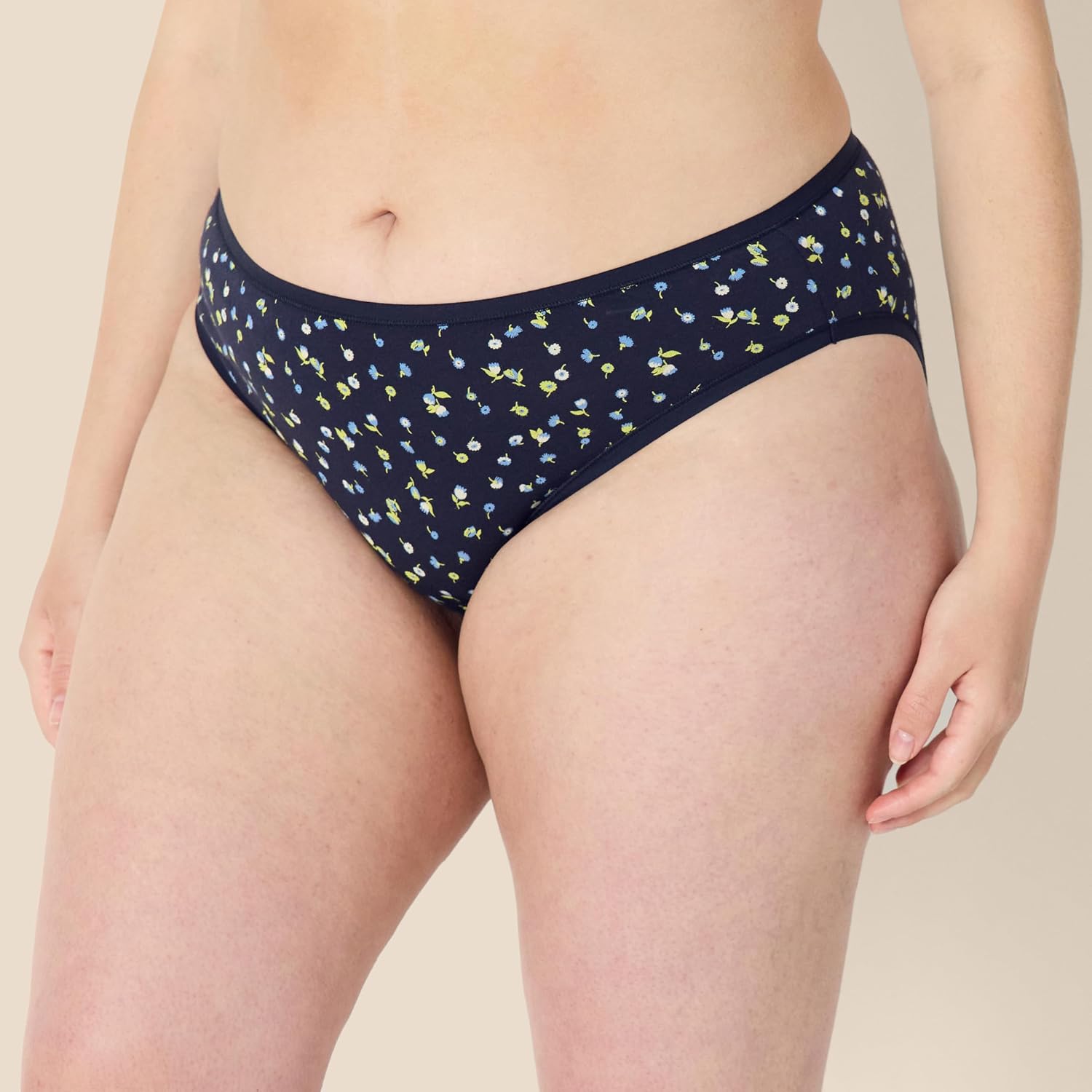 Amazon Essentials Women's Cotton Spandex Bikini Brief Underwear (Available in Plus Size)