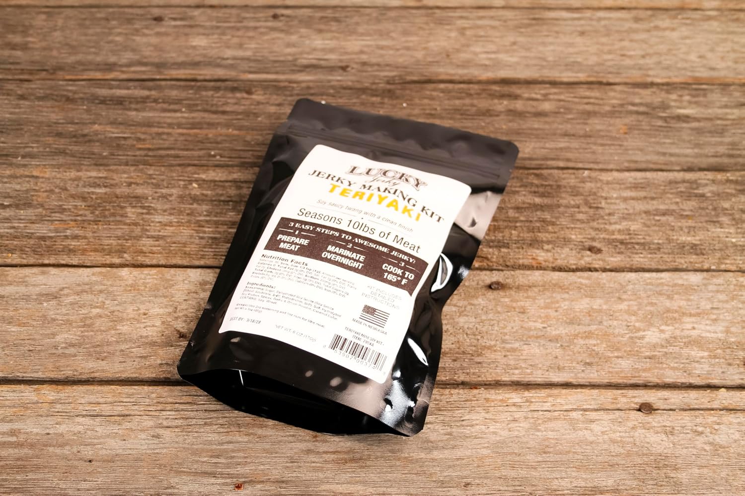 Lucky Jerky Ultimate Savory DIY Beef Jerky Seasoning and Cure Kit, 12 Oz | Make Your Own with Original, BBQ, Teriyaki, and Sweet & Spicy, Seasons 5 lbs per Flavor, 20 lbs Total